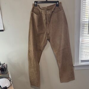 Boston Proper Suede Straight Leg Pant